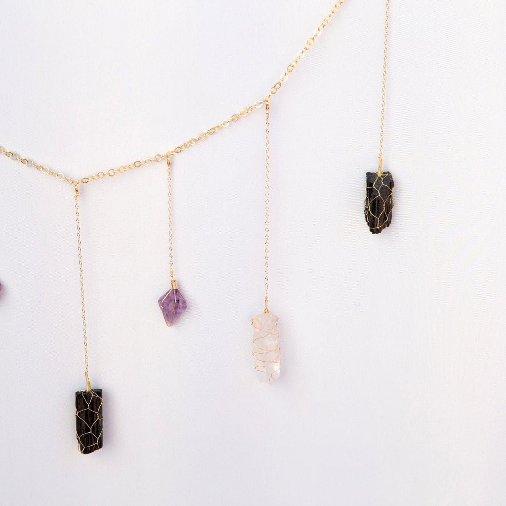 Garland / Wall Necklace - Protection | Le Petit Crystal