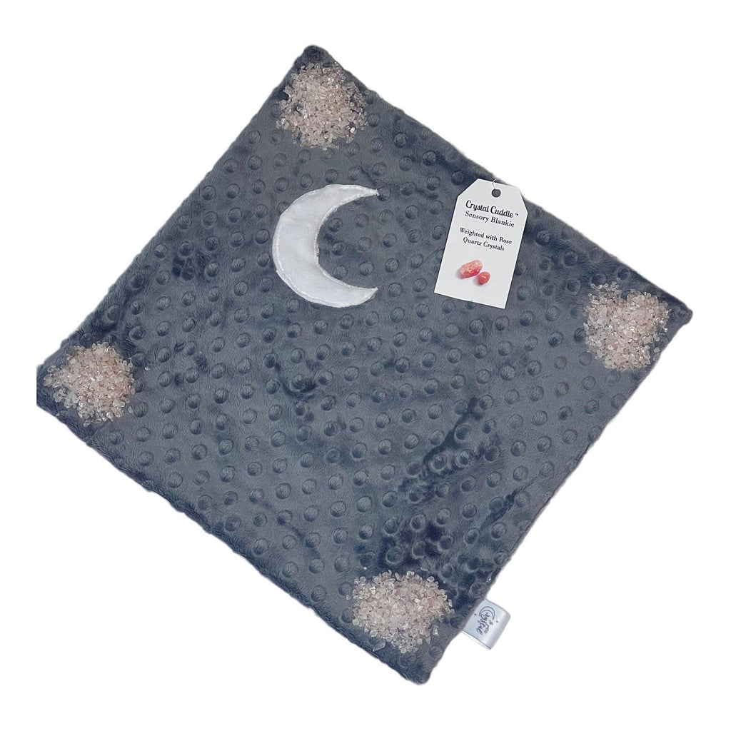 Crystal Cuddle™ Baby Gift Set | Weighted Sleep Sack + Weighted Baby Blanket with Rose Quartz and Crystal Night Light