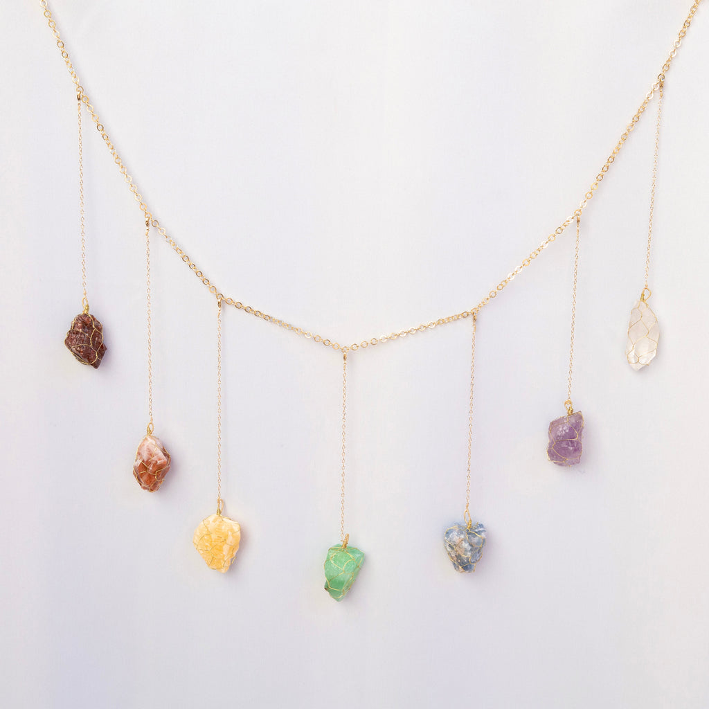 Garland / Wall Necklace - Chakra | Le Petit Crystal