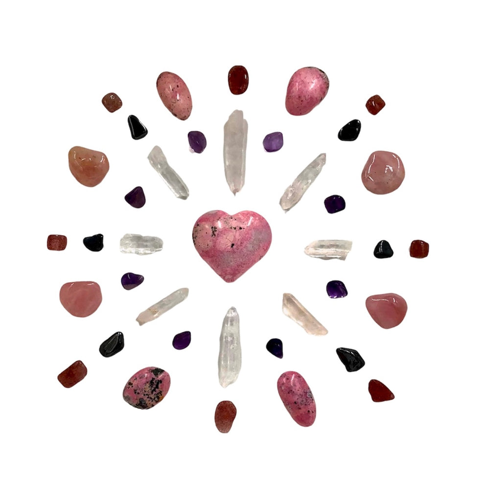 Bursting With Love Crystal Grid | Le Petit Crystal