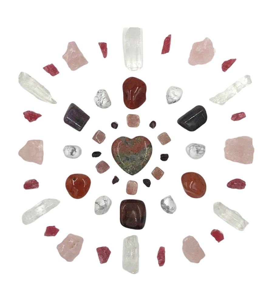 The Lovers Crystal Grid | Le Petit Crystal