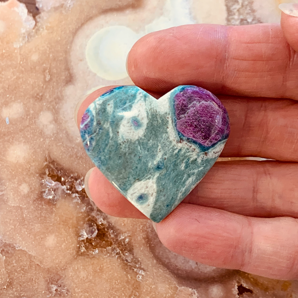 Ruby Fuchsite Heart | Le Petit Crystal