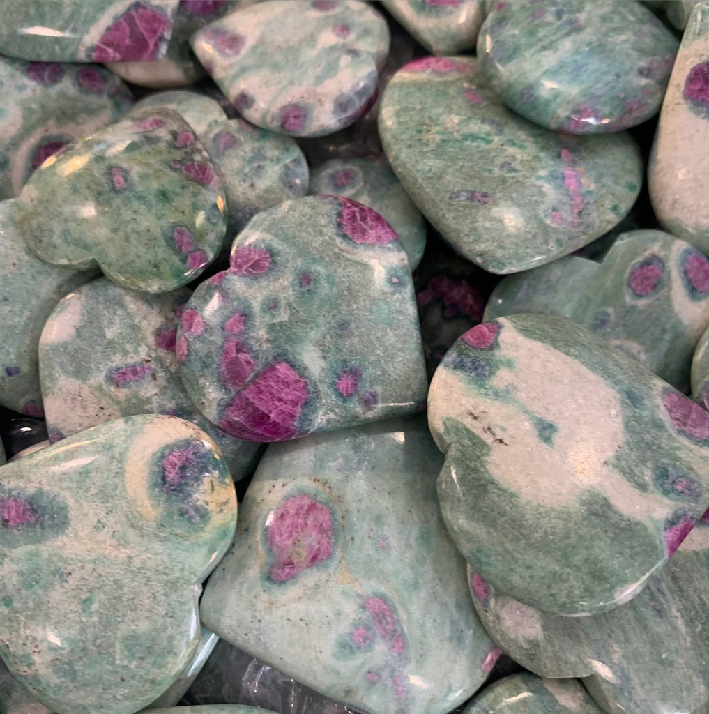 Ruby Fuchsite Heart | Le Petit Crystal