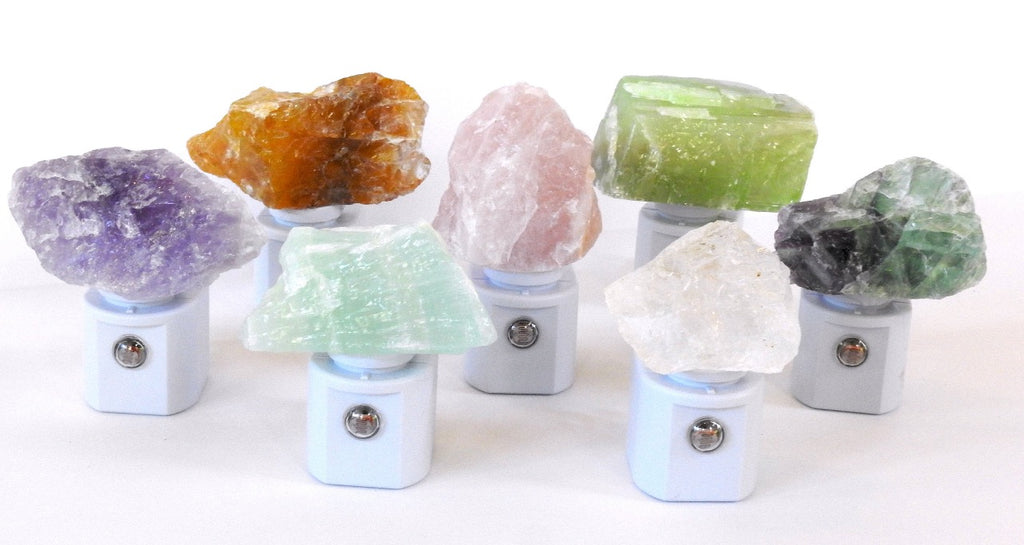 Green Calcite Crystal Night Lamp | Le Petit Crystal