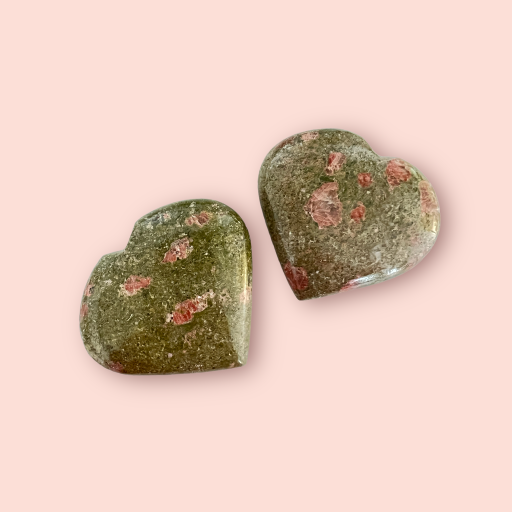 Unakite Heart Crystal