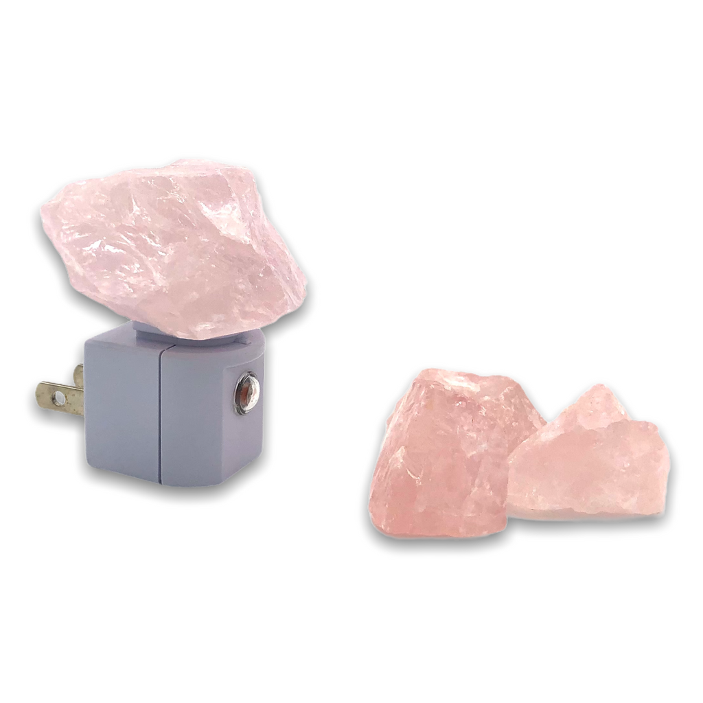 Crystal Cuddle™ Baby Gift Set | Weighted Sleep Sack + Weighted Baby Blanket with Rose Quartz and Crystal Night Light
