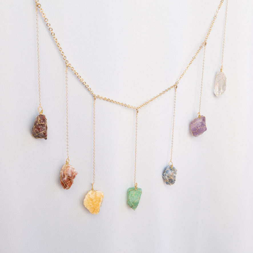 Garland / Wall Necklace - Chakra | Le Petit Crystal